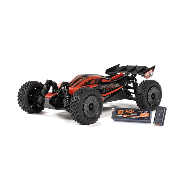 ARRMA TYPHON GROM 223S BLX Brushless 4X4 Small Scale Buggy RTR with DSC (Battery & Charger included), Red