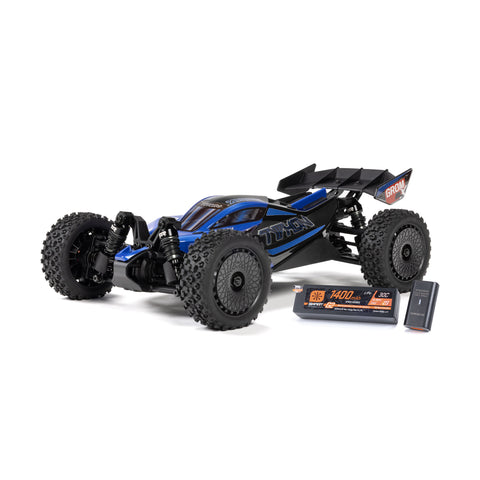 ARRMA TYPHON GROM 223S BLX Brushless 4X4 Small Scale Buggy RTR with DSC (Battery & Charger included), Blue