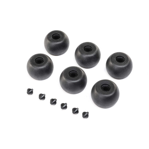 Losi Lean Bar Wheels & Stops (6): Promoto-MX