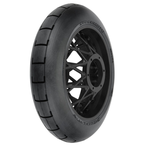 Losi 1/4 Supermoto S3 Motorcycle Rear Tire MTD Black (1): PROMOTO-MX PRO1022310