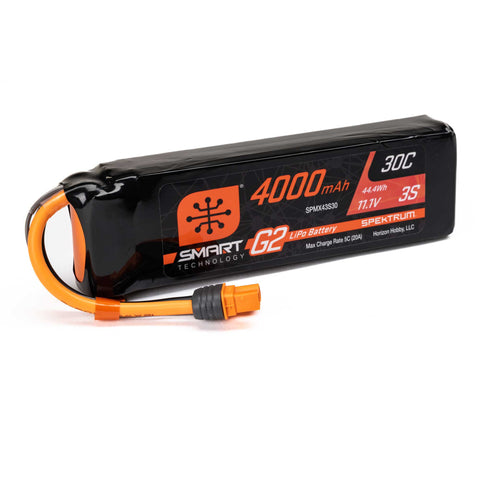 Spektrum 11.1V 4000mAh 3S Smart G2 LiPo Battery 30C: IC3