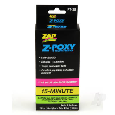 Zap PT35 Z-Poxy 15 Minute Epoxy 4oz