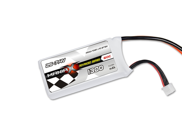 ManiaX 2S 1300mAh 60C 7.4V Lipo Battery