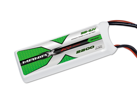 ManiaX 3S 2200mAh 30C 11.1V Lipo Battery Eco