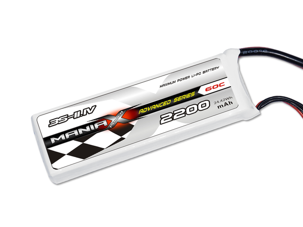 ManiaX 3S 2200mAh 60C 11.1V Lipo Battery